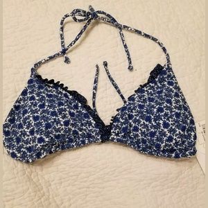 Jessica Simpson Triangle Bikini Top - Blue